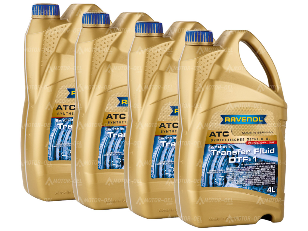 RAVENOL Transfer Fluid DTF-1 (Spezifikationrn ATF TF-0870), 16 Liter (4x4L), 1211128 RAVENOL Transfer Fluid DTF-1 (Spezifikationrn ATF TF-0870), 16 Liter (4x4L), 1211128