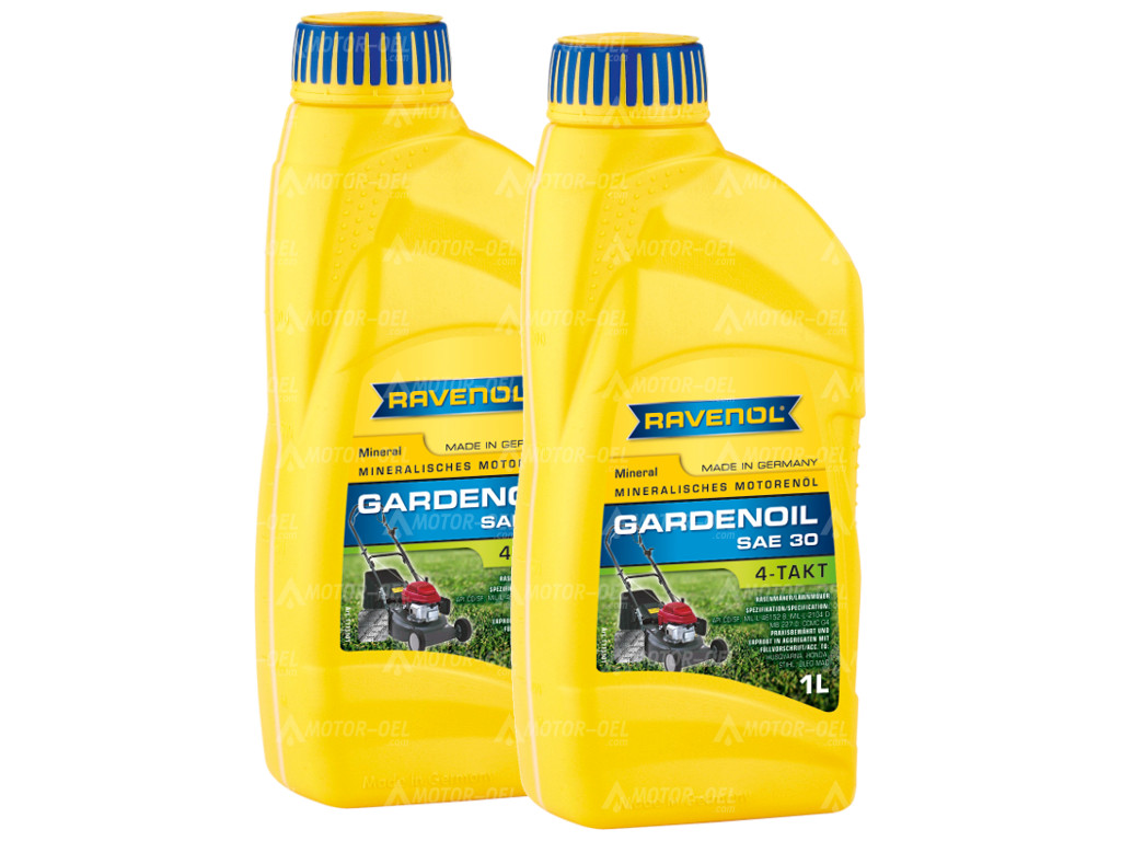 RAVENOL 4-Takt Gardenoil HD 30 Rasenmäheröl 2 Liter (2x1L), 1113301