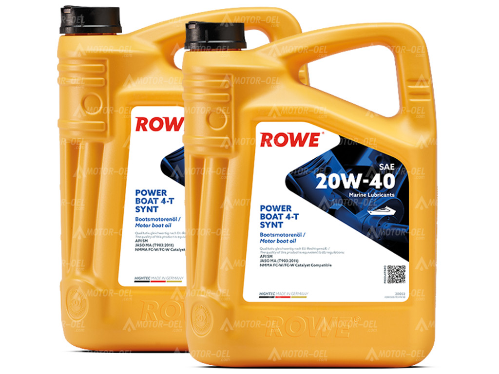 ROWE HIGHTEC POWER BOAT 4-T SAE 20W-40 SYNT, 10 Liter (2x5L), 20002