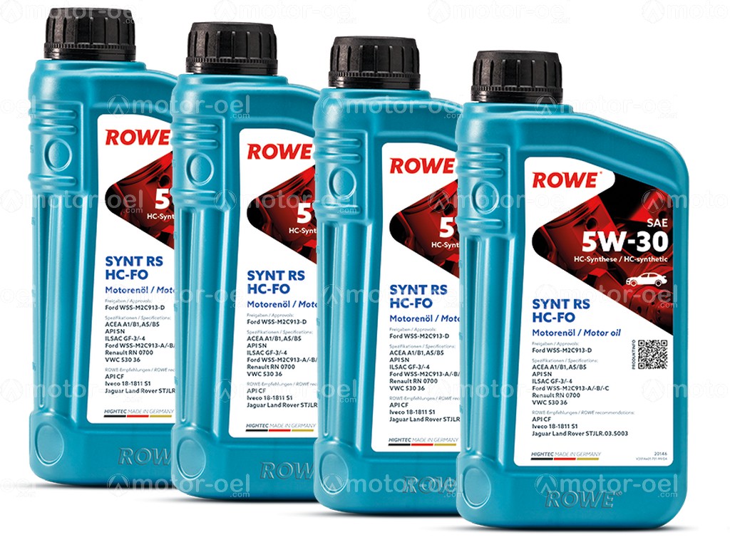 ROWE HIGHTEC SYNT RS SAE 5W-30 HC-FO, 4 Liter (4x1L), 20146
