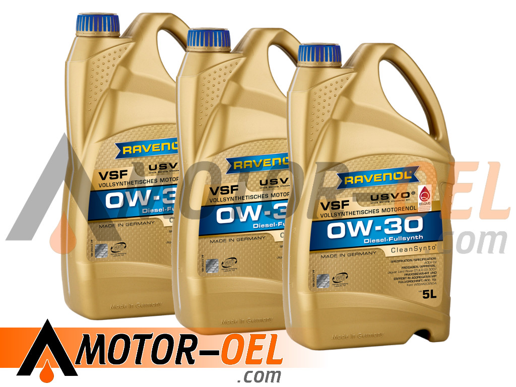 RAVENOL VSF SAE 0W-30, 15 Liter (3x5L), 1111107