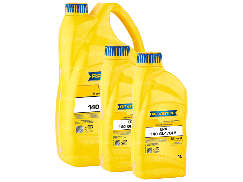 RAVENOL Getriebeoel EPX SAE 140 GL4/GL5 6 (4+2) Ltr. RAVENOL Getriebeoel EPX SAE 140 GL4/GL5 6 (4+2) Ltr.