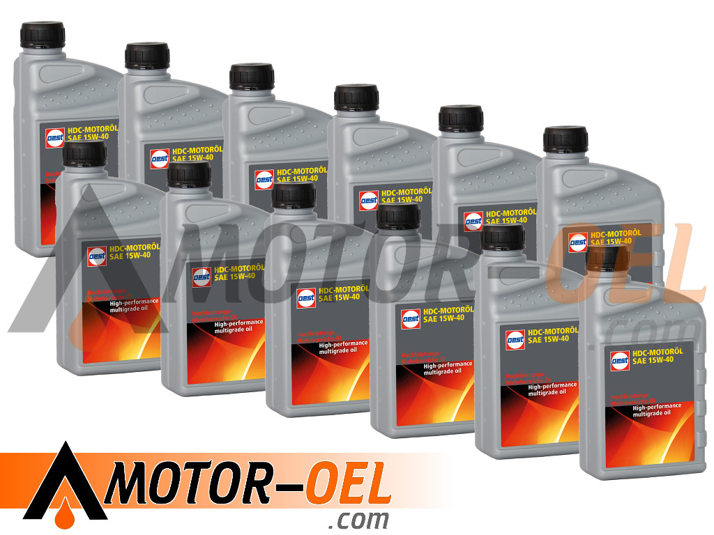 OEST HDC-MOTORÖL SAE 15W-40 12x1 Liter, 32074