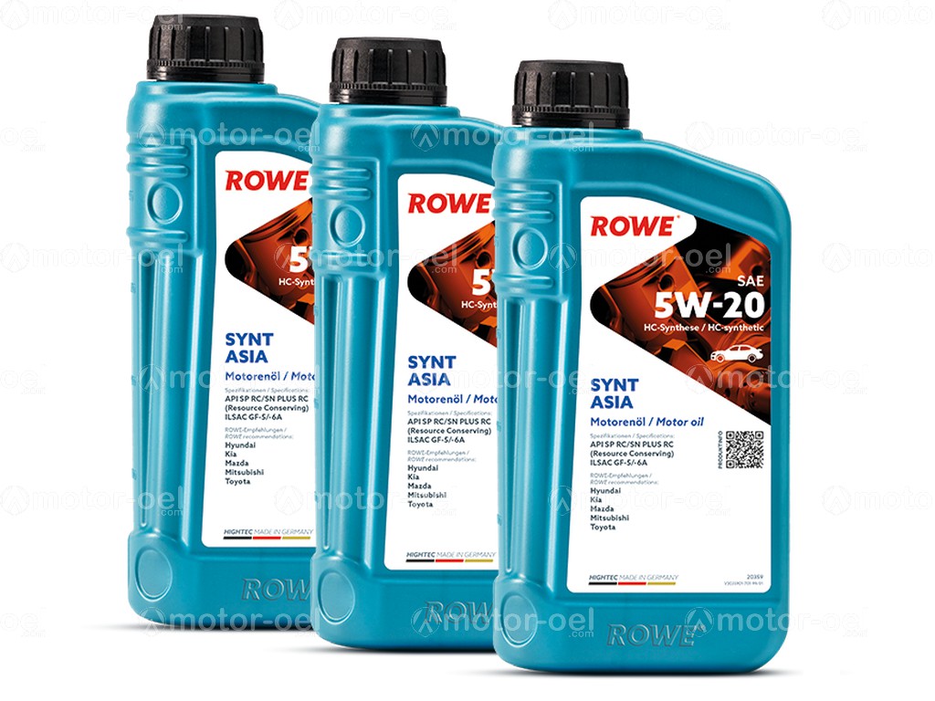 ROWE HIGHTEC SYNT ASIA SAE 5W-20, 3 Liter (3x1L), 20359
