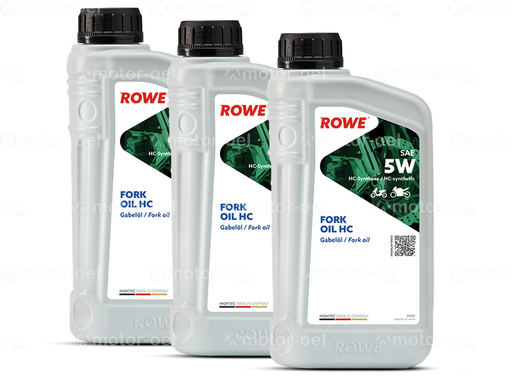 ROWE HIGHTEC FORK OIL 5W HC, 3 Liter (3x1L), 30551