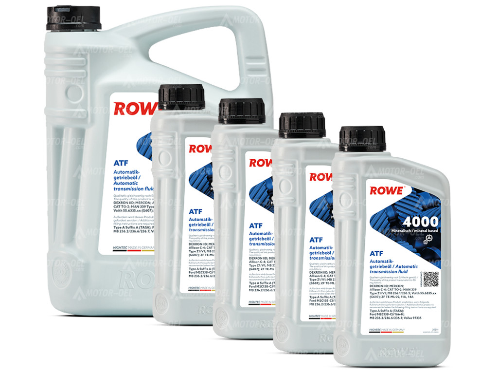 ROWE HIGHTEC ATF 4000, 9 Liter (5L+4L), 25011 ROWE HIGHTEC ATF 4000, 9 Liter (5L+4L), 25011