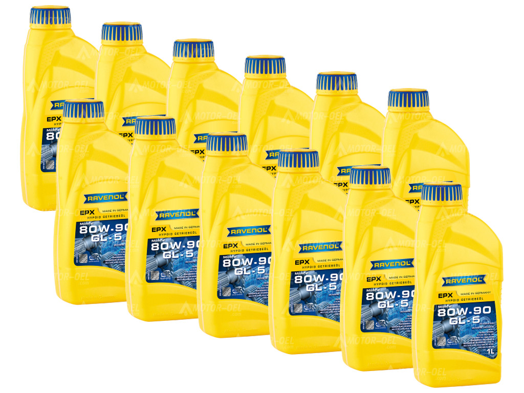 RAVENOL Getriebeoel EPX SAE 80W-90 GL 5 12 (12x1) Ltr.