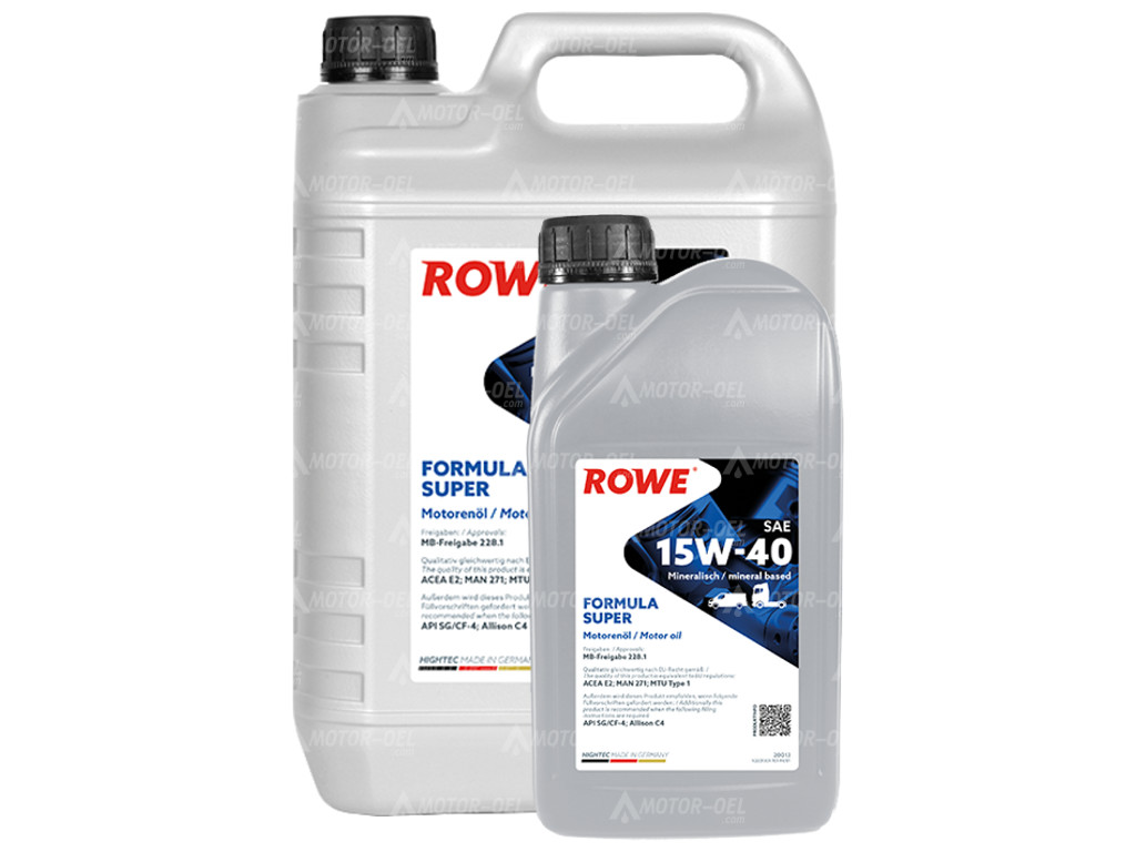ROWE HIGHTEC FORMULA SUPER SAE 15W-40, 6 Liter (5L+1L), 20013 ROWE HIGHTEC FORMULA SUPER SAE 15W-40, 6 Liter (5L+1L), 20013