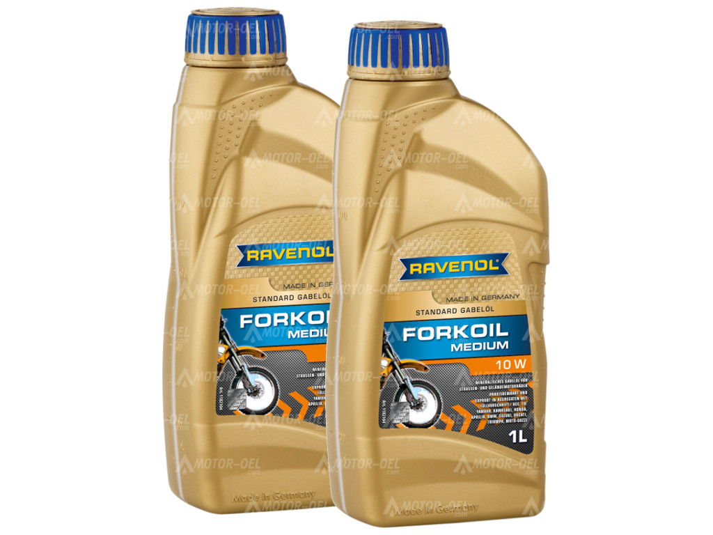 RAVENOL  FORKOIL Medium 10W 2 (2x1) Ltr. RAVENOL  FORKOIL Medium 10W 2 (2x1) Ltr.