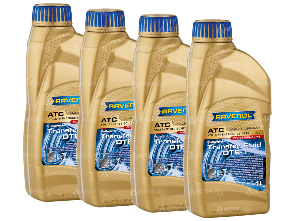 RAVENOL Transfer Fluid DTF-1 (Spezifikationrn ATF TF-0870), 4 Liter (4x1L), 1211128 RAVENOL Transfer Fluid DTF-1 (Spezifikationrn ATF TF-0870), 4 Liter (4x1L), 1211128