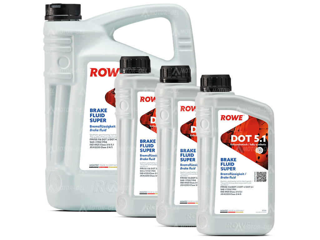 ROWE HIGHTEC BRAKE FLUID SUPER DOT 5.1, 8 Liter (5L+3L), 25104
