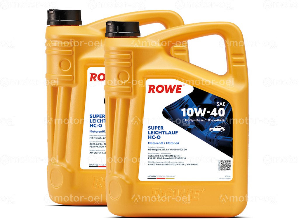 ROWE HIGHTEC SUPER LEICHTLAUF HC-O SAE 10W-40, 10 Liter (2x5L), 20058