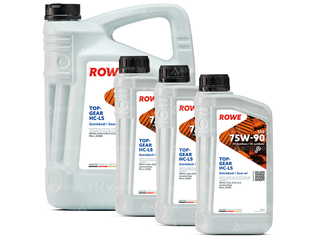 ROWE HIGHTEC TOPGEAR SAE 75W-90 HC-LS, 8 Liter (5L+3L), 25004 ROWE HIGHTEC TOPGEAR SAE 75W-90 HC-LS, 8 Liter (5L+3L), 25004