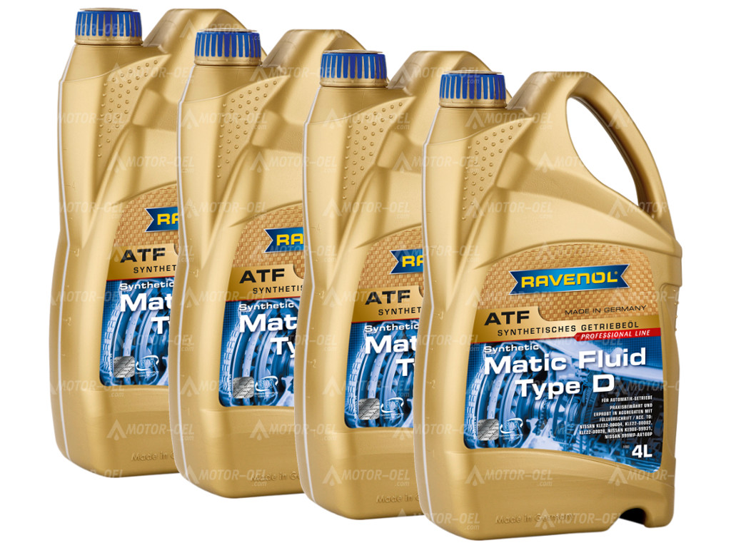 RAVENOL ATF Matic Fluid Type D 16 (4x4) Ltr. RAVENOL ATF Matic Fluid Type D 16 (4x4) Ltr.