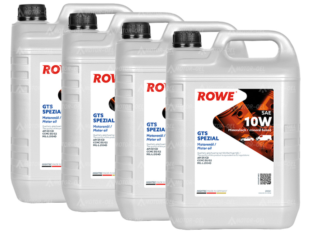 ROWE HIGHTEC GTS SPEZIAL SAE 10W, 20 Liter (4x5L), 20021