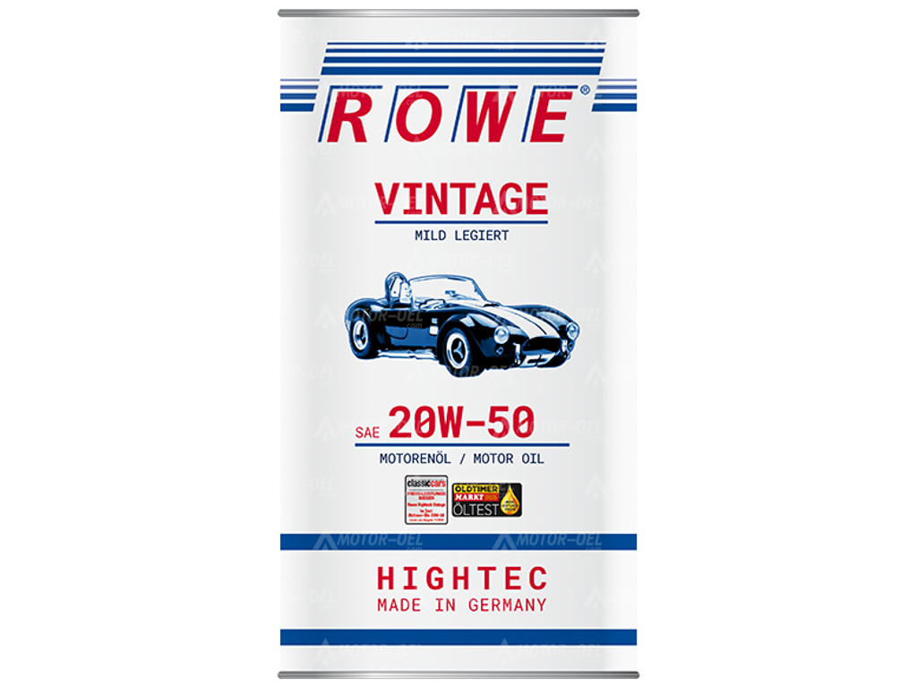 ROWE HIGHTEC VINTAGE SAE 20W-50 MILD LEGIERT, 5 Liter, 20221