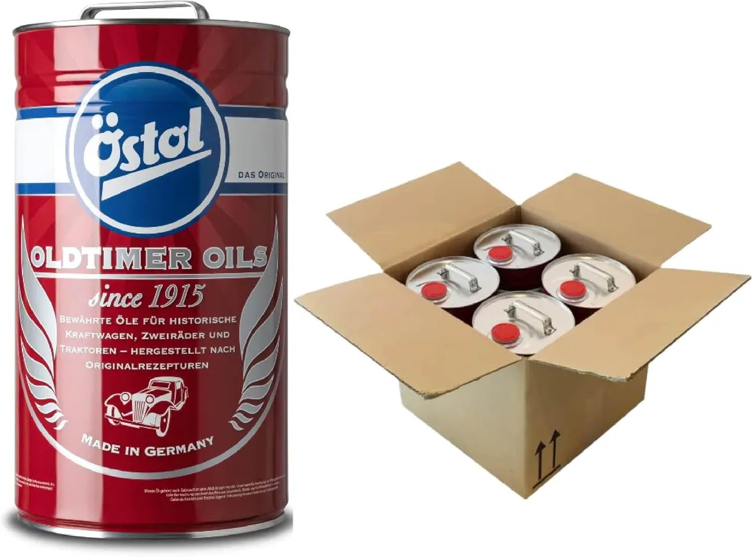 20 Liter (4x5L) Östol Oldtimer Oil SAE 20W-50 MILD LEGIERT, 32900