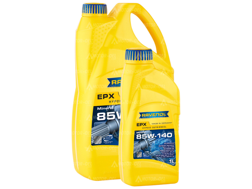 RAVENOL Getriebeoel EPX SAE 85W-140 GL 5 5 (4+1) Ltr. RAVENOL Getriebeoel EPX SAE 85W-140 GL 5 5 (4+1) Ltr.