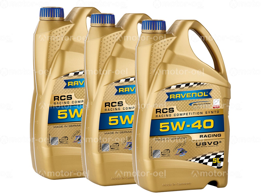 15 Liter (3x5L) RAVENOL RCS Racing Competition Synto SAE 5W-40 1141090