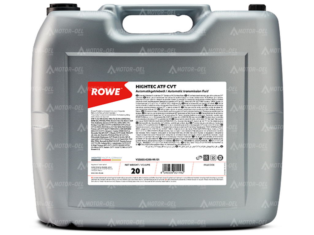 ROWE HIGHTEC ATF CVT, 20 Liter, 25055 ROWE HIGHTEC ATF CVT, 20 Liter, 25055