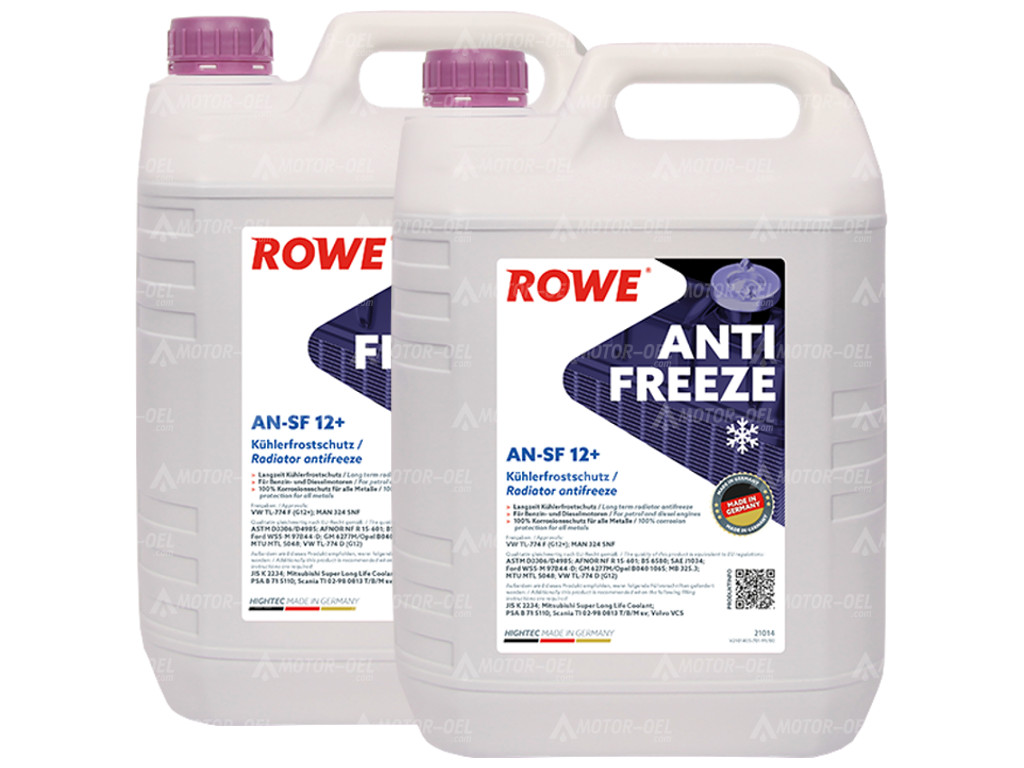 10 Liter (2x5L) ROWE HIGHTEC ANTIFREEZE COOLANT AN-SF 12+ 21014