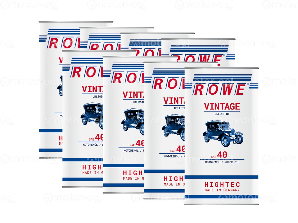 ROWE HIGHTEC VINTAGE SAE 40 UNLEGIERT, 40 Liter (8x5L), 20225