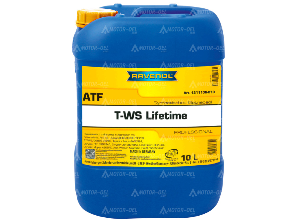 10 Liter RAVENOL ATF T-WS Lifetime, 1211106