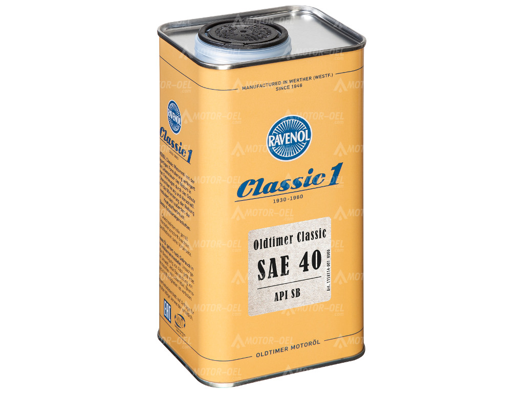 RAVENOL Oldtimer Classic SAE 40 API SB, 1 Ltr.