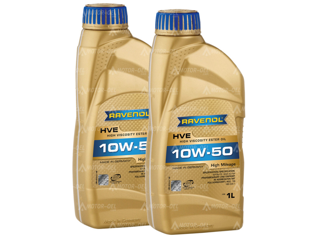 RAVENOL HVE High Viscosity Ester Oil SAE 10W-50 2 (2x1) Ltr.