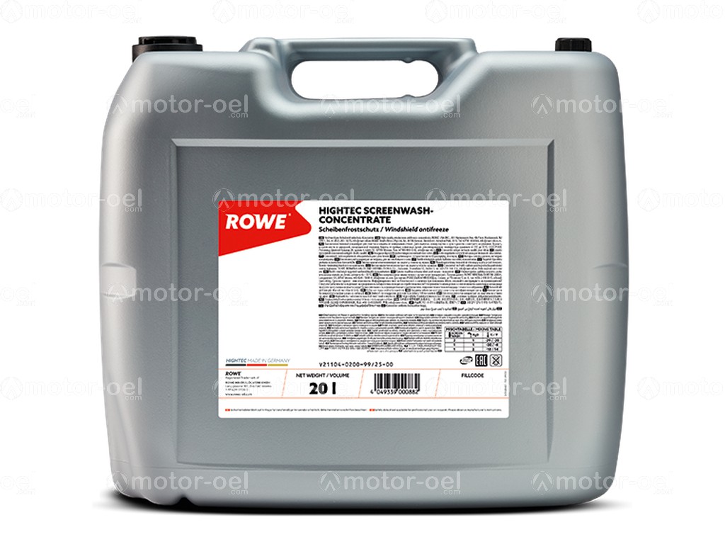 ROWE HIGHTEC SCREENWASH-CONCENTRATE, 20 Liter, 21104