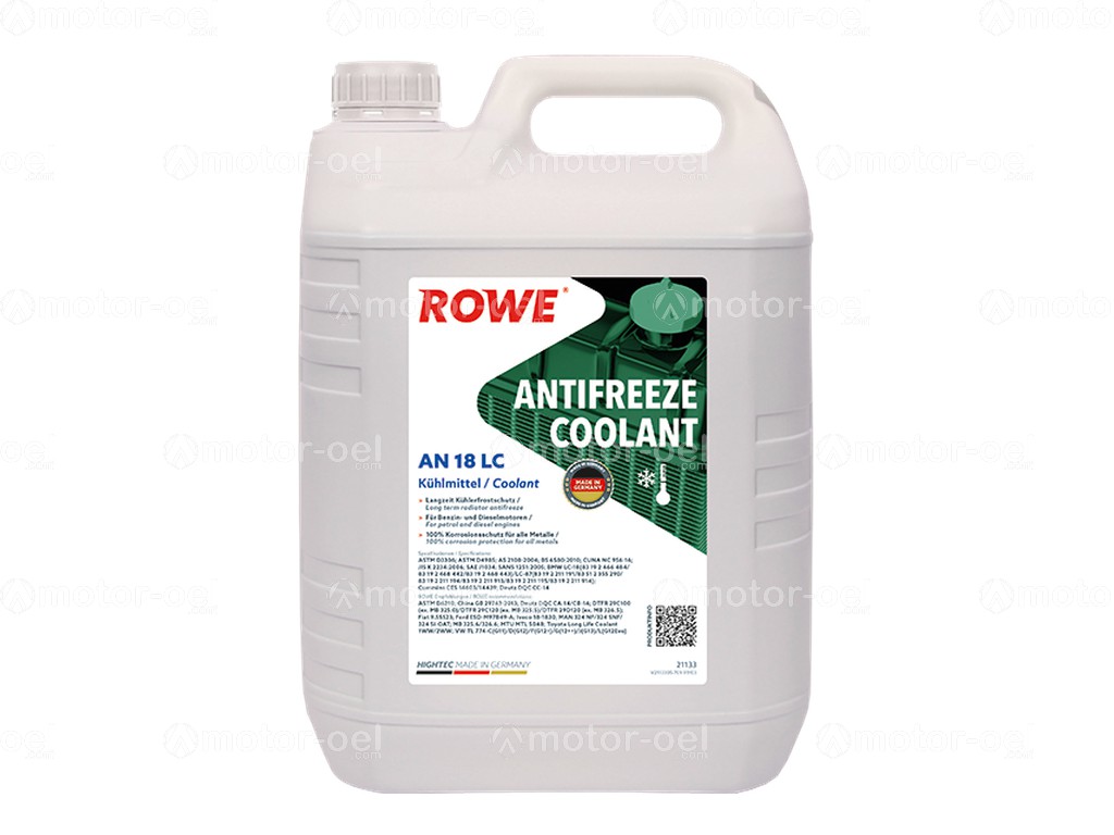 ROWE HIGHTEC ANTIFREEZE COOLANT AN 18 LC, 5 Liter, 21133