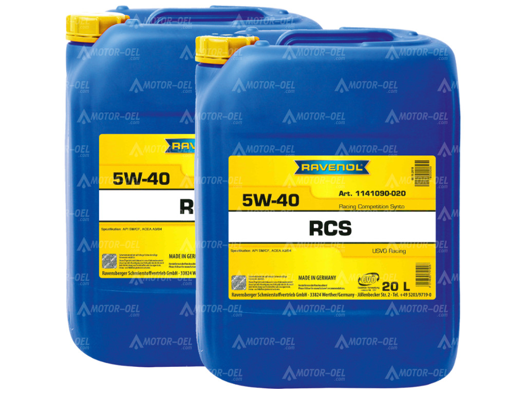 RAVENOL RCS Racing Competition Synto SAE 5W-40 40 Liter (2x20L) 1141090