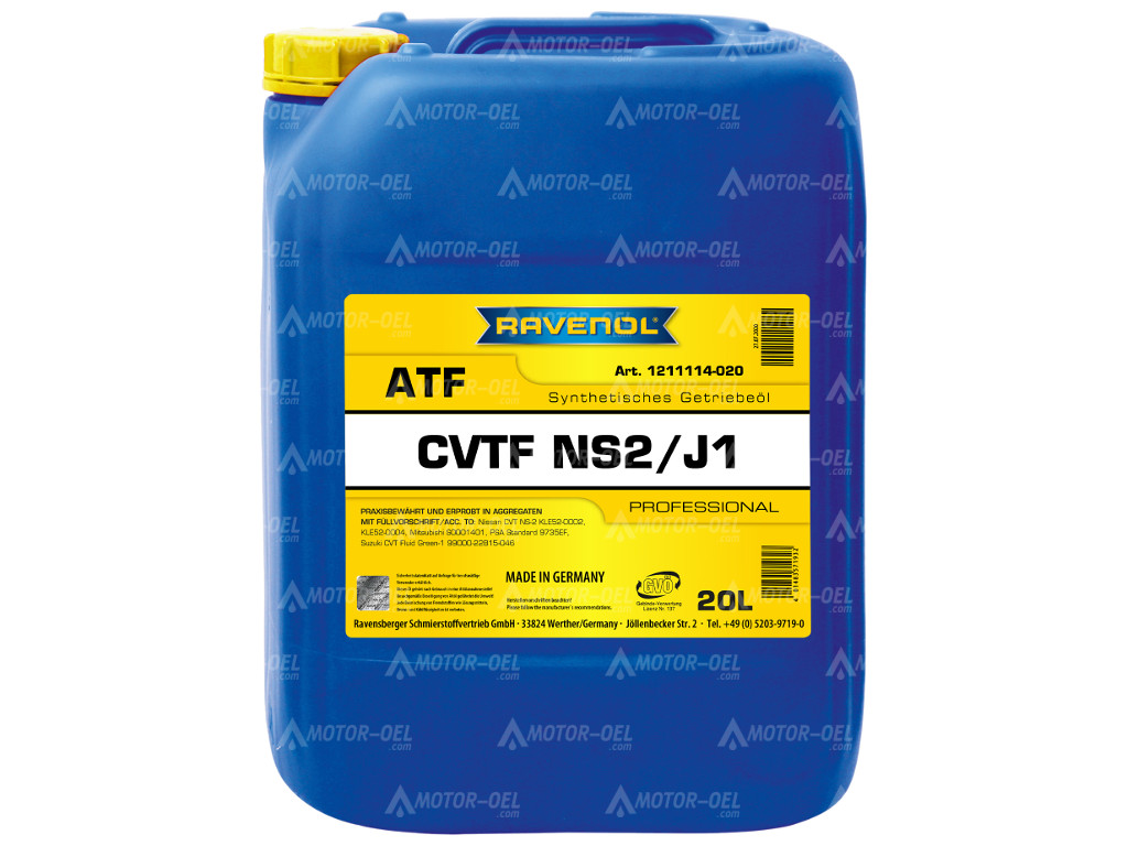 RAVENOL CVTF NS2/J1 Fluid 20 Ltr. RAVENOL CVTF NS2/J1 Fluid 20 Ltr.