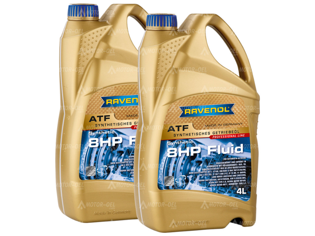 RAVENOL ATF 8HP Fluid 8 (2x4) Ltr.  RAVENOL ATF 8HP Fluid 8 (2x4) Ltr.