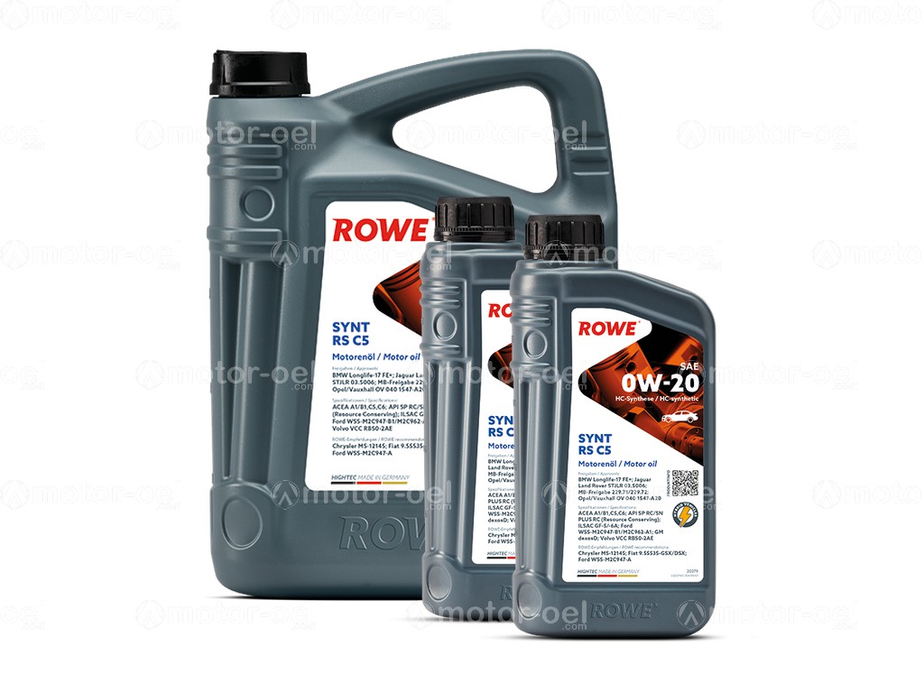 ROWE HIGHTEC SYNT RS C5 SAE 0W-20, 7 Liter (5L+2L), 20379