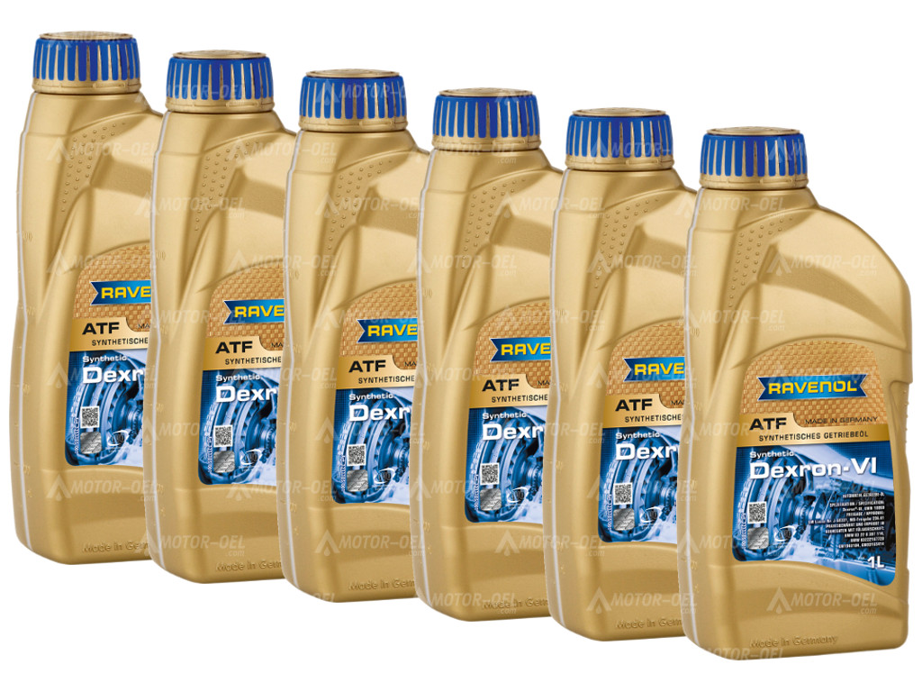 RAVENOL Automatik-Getriebe-Oel Dexron®-VI 6 Ltr. (6x1) RAVENOL Automatik-Getriebe-Oel Dexron®-VI 6 Ltr. (6x1)
