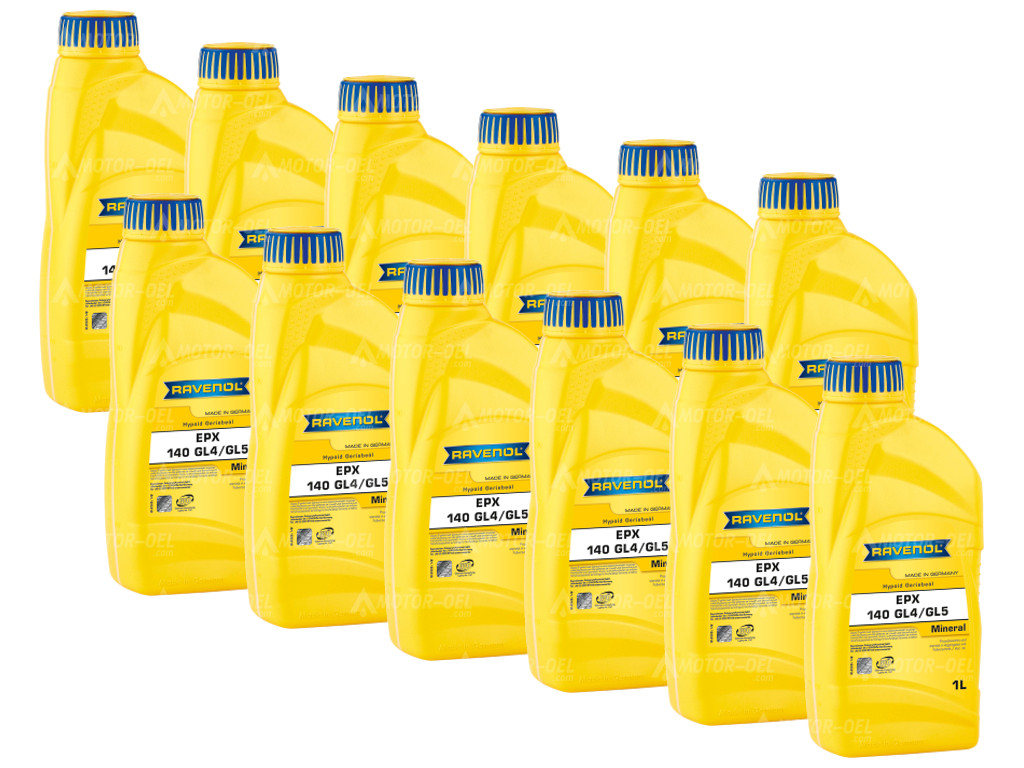 RAVENOL Getriebeoel EPX SAE 140 GL4/GL5 12 (12x1) Ltr. RAVENOL Getriebeoel EPX SAE 140 GL4/GL5 12 (12x1) Ltr.