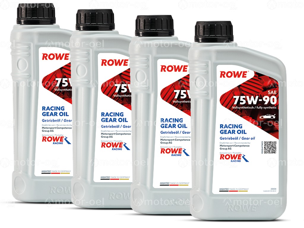 ROWE HIGHTEC RACING GEAR OIL SAE 75W-90, 4 Liter (4x1L), 25054