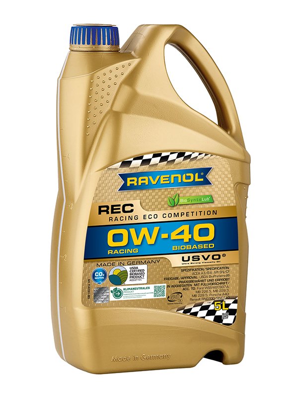 RAVENOL Racing Eco Competition REC SAE 0W-40 5 Liter, 1143101