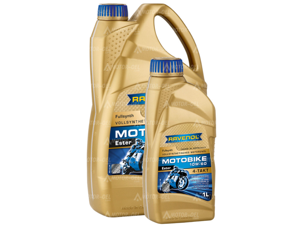 RAVENOL Motobike 4-T Ester SAE 10W-60 5 (4+1) Ltr.