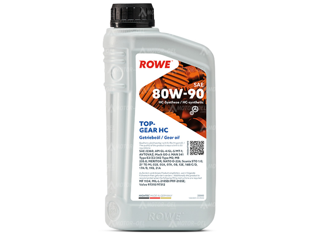 ROWE HIGHTEC TOPGEAR SAE 80W-90 HC, 1 Liter, 25000