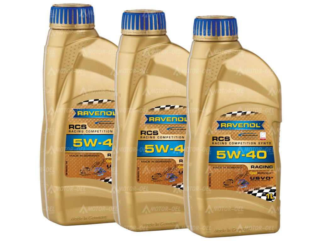 RAVENOL RCS Racing Competition Synto SAE 5W-40 3 Liter (3x1L) 1141090