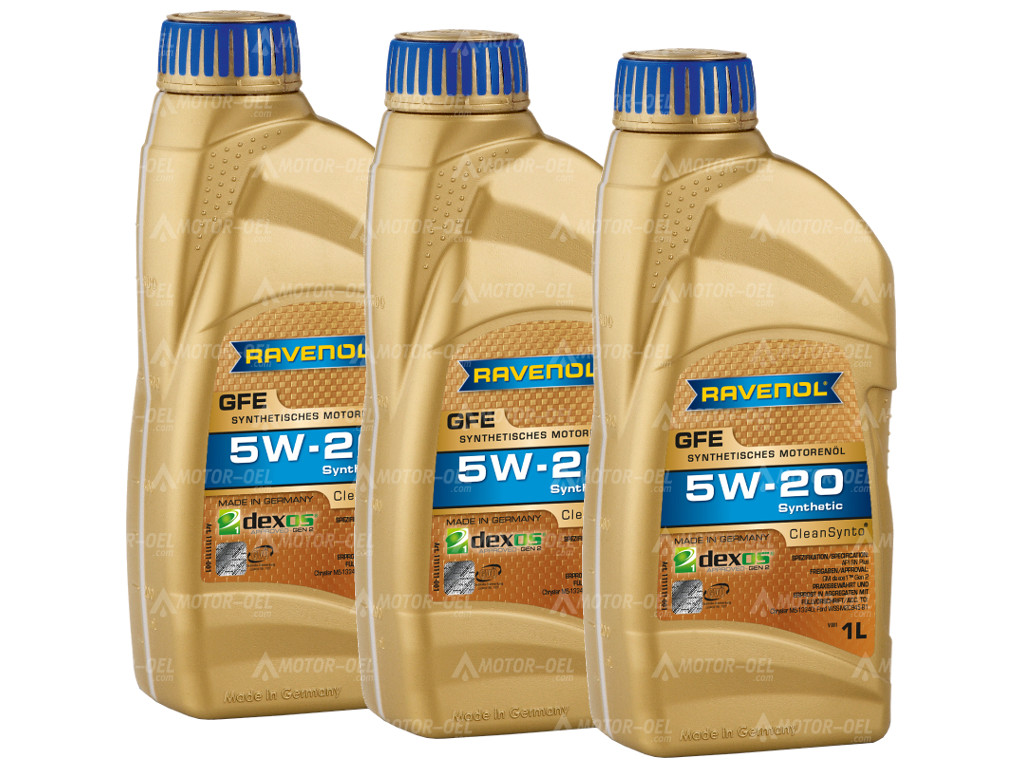 RAVENOL GFE SAE 5W-20, 3 Liter (3x1L), 1111111
