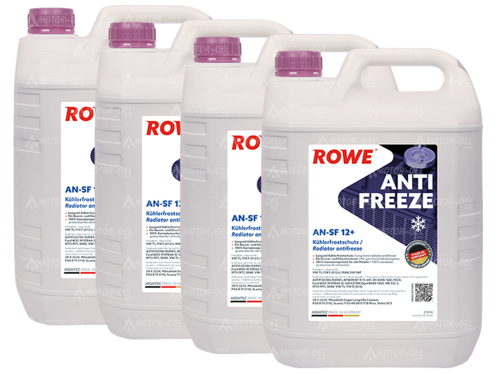 ROWE HIGHTEC ANTIFREEZE AN-SF 12+, 20 Liter (4x5L), 21014