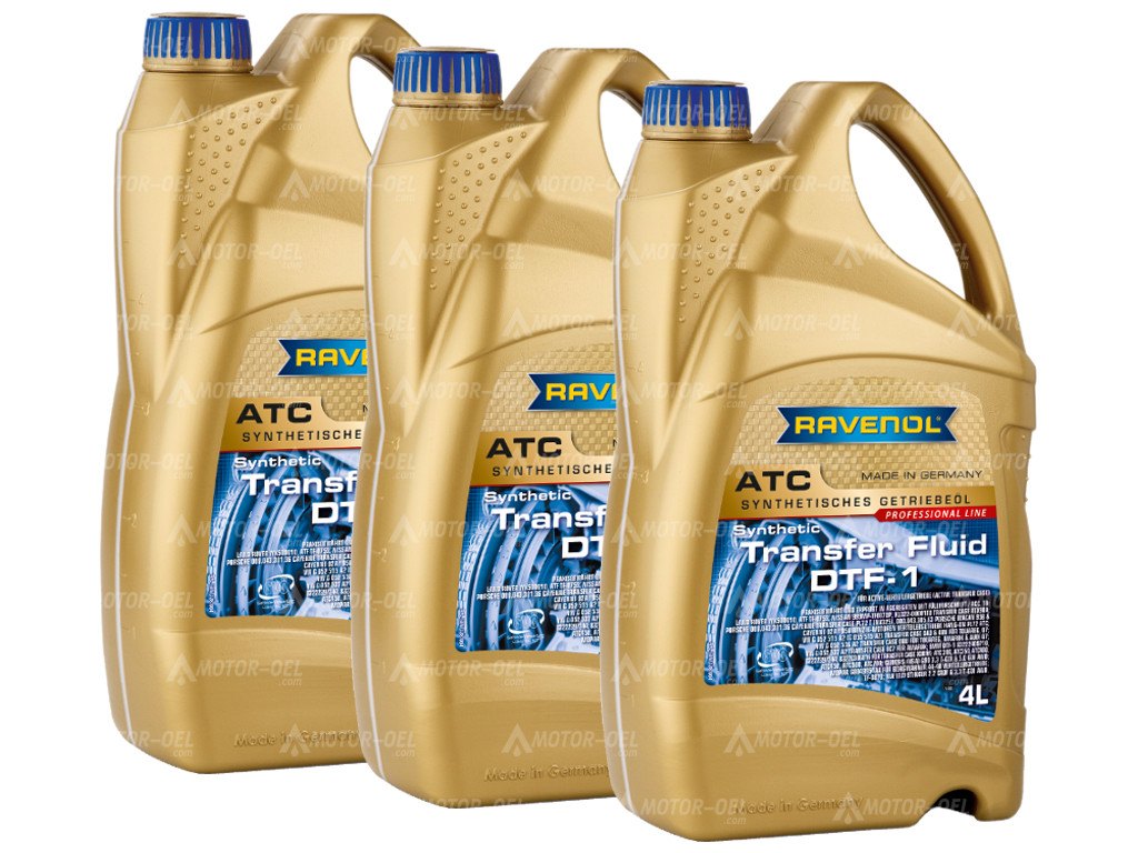 RAVENOL Transfer Fluid DTF-1 (Spezifikationrn ATF TF-0870), 12 Liter (3x4L), 1211128 RAVENOL Transfer Fluid DTF-1 (Spezifikationrn ATF TF-0870), 12 Liter (3x4L), 1211128