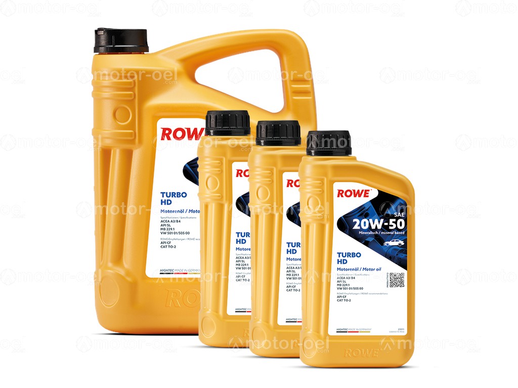 ROWE HIGHTEC TURBO HD SAE 20W-50, 8 Liter (5L+3L), 20011