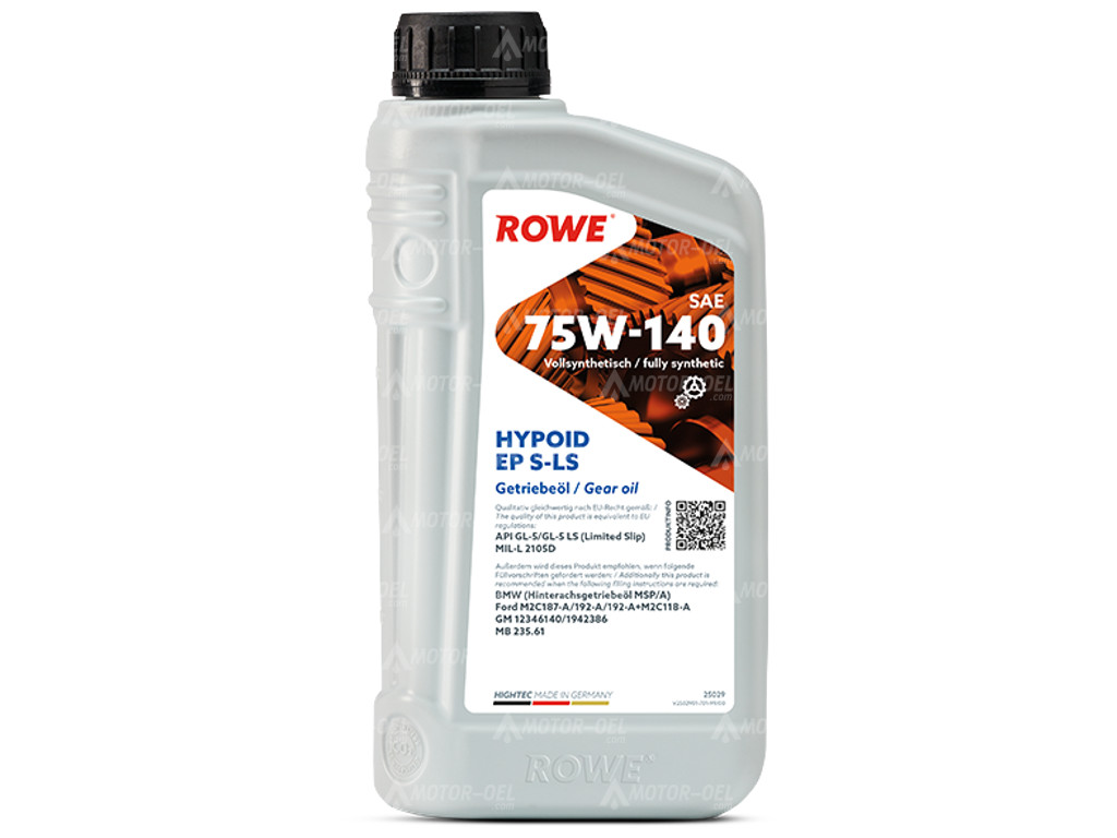 ROWE HIGHTEC HYPOID EP SAE 75W-140 S-LS, 1 Liter, 25029 ROWE HIGHTEC HYPOID EP SAE 75W-140 S-LS, 1 Liter, 25029