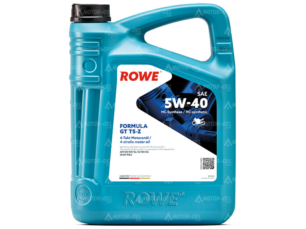 ROWE HIGHTEC FORMULA GT SAE 5W-40 TS-Z, 5 Liter, 20143