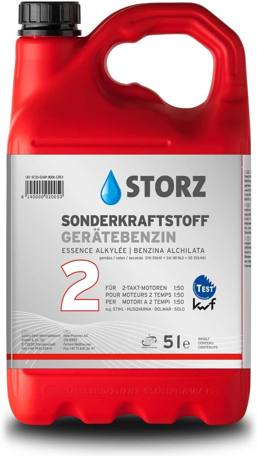 10 Liter (2x5L) STORZ Sonderkraftstoff / Gerätebenzin 2T, 29000