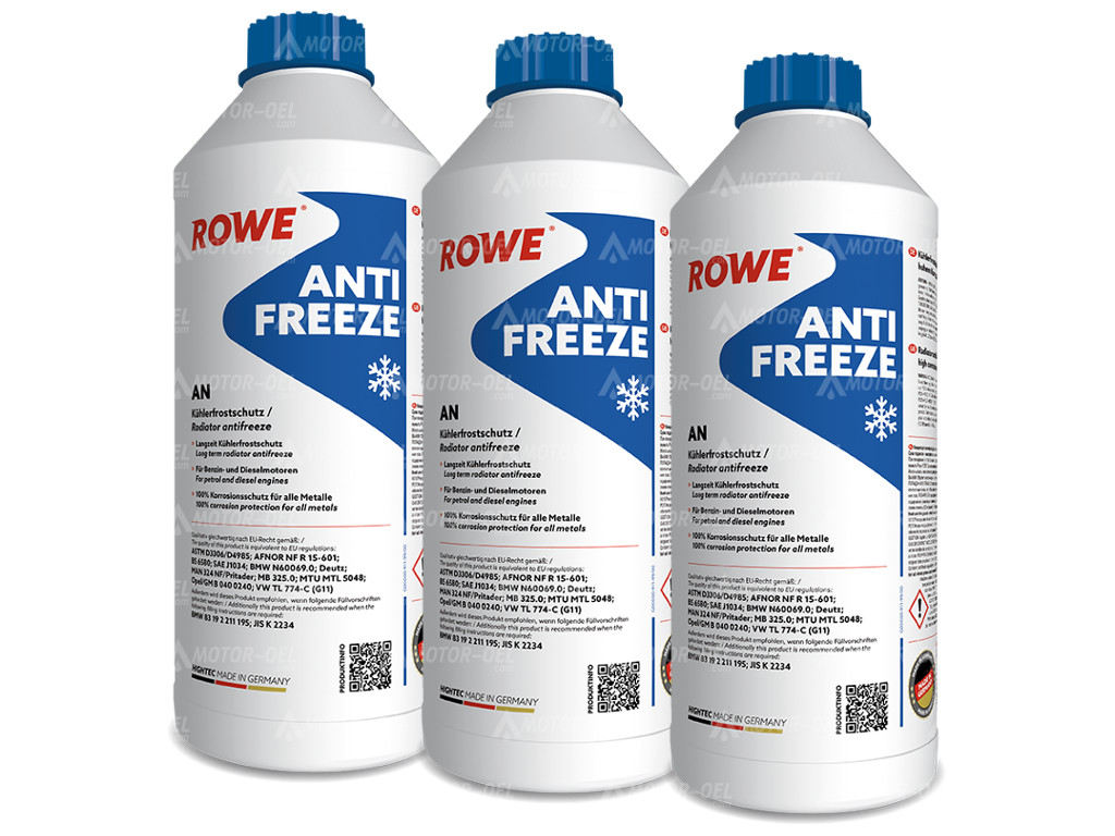ROWE HIGHTEC ANTIFREEZE AN, 4,5 Liter (3x1,5L), 21010
